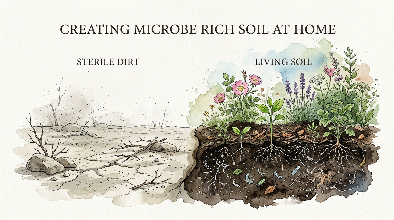 Creating Microbe Rich Soil At Home