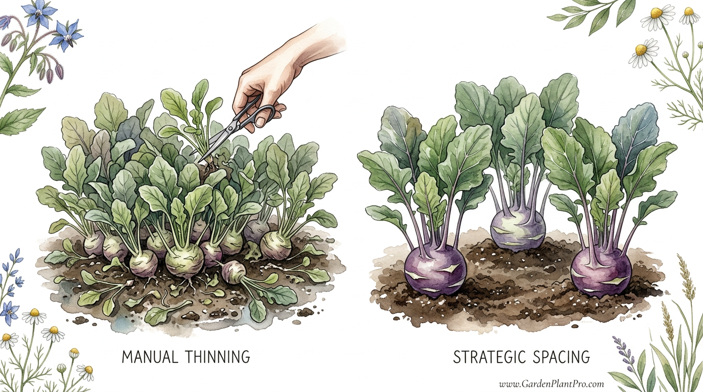 Optimal Kohlrabi Spacing For Maximum Yield
