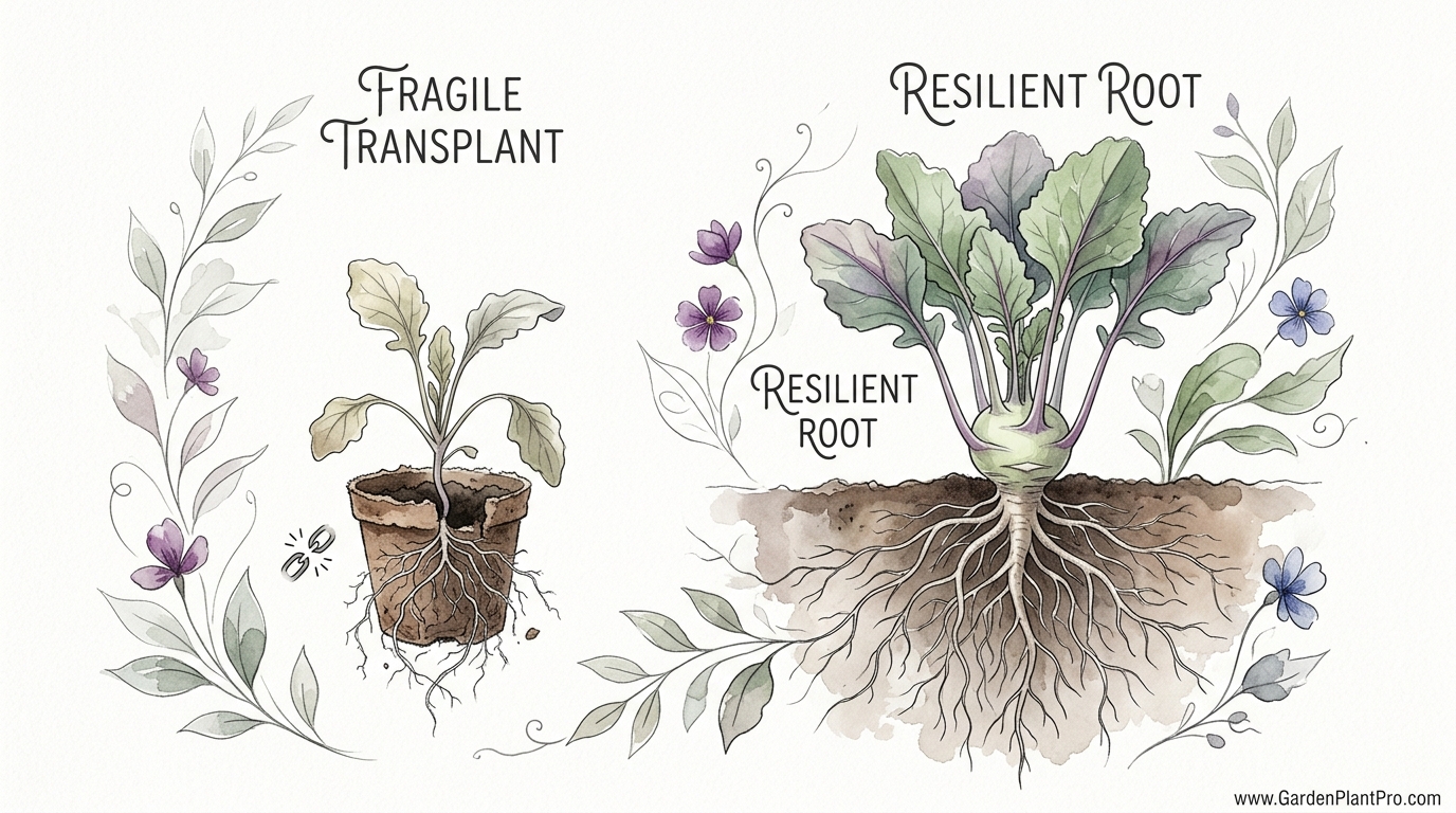 Direct Sowing Kohlrabi For Resilient Crops