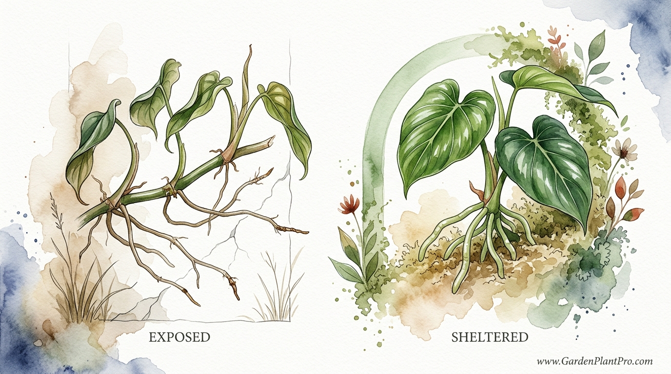 Philodendron Aerial Root Care Tips