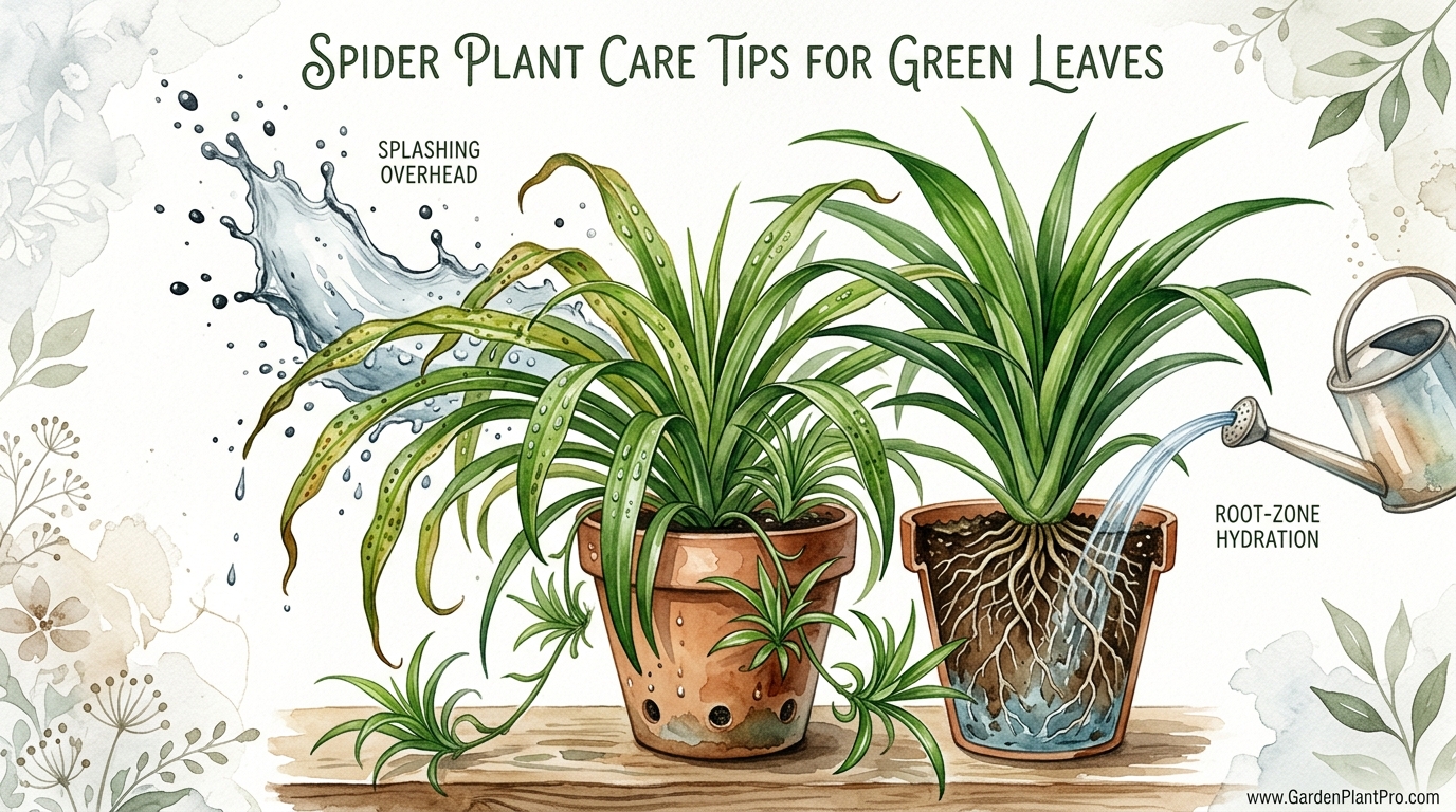 Spider Plant Care Tips For Green Leaves